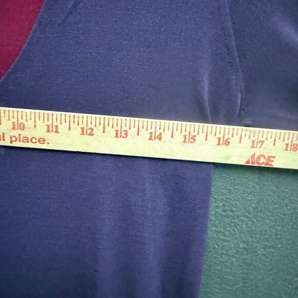 MaxMara Womens Purple & Red Colorblock Knit Dress S Made In Italy - Picture 5 of 7